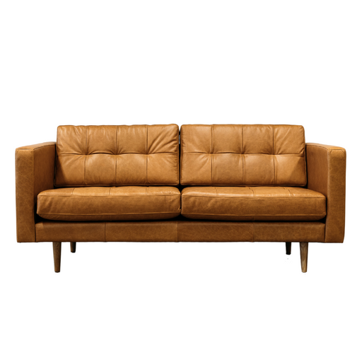 Miami 2 Seat Sofa | Tan Leather - Home Sweet Whare