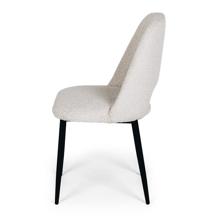 Cinderella Dining Chair | Pumice Boucle - Home Sweet Whare