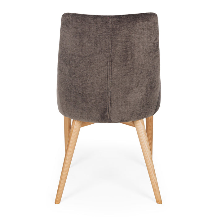 Eva Dining Chair | Warm Dark Grey - Home Sweet Whare