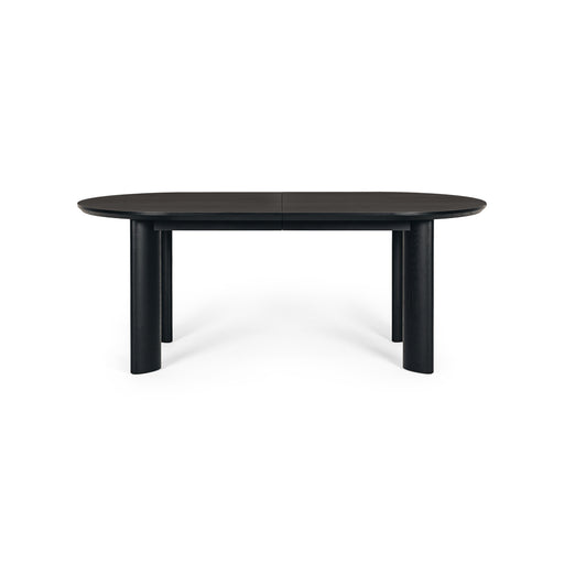 Kontur Extension Dining Table | Black Oak 200-240x100 - Home Sweet Whare
