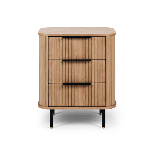 Anders 3 Drawer Bedside Table | Natural Oak - Home Sweet Whare