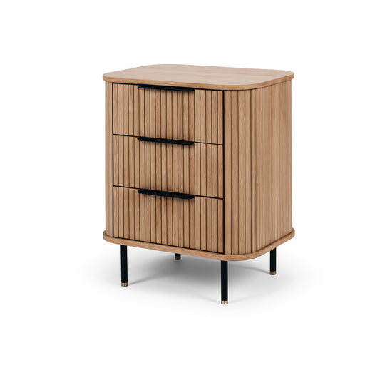 Anders 3 Drawer Bedside Table | Natural Oak - Home Sweet Whare