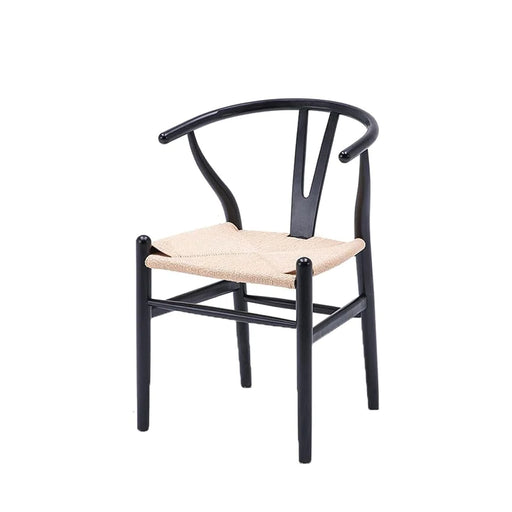Beechwood Wishbone Dining Chair | Black - Home Sweet Whare