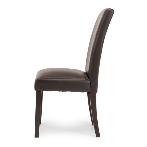 Vienna PU - Dark Brown Chair Dark Leg - Home Sweet Whare