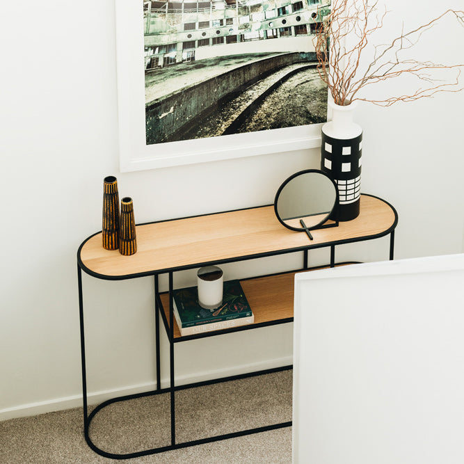 Deco console table | Natural oak - Home Sweet Whare