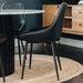 Bari Dining Chair | Black PU - Home Sweet Whare