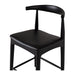Elbow Black Oak Barstool With Back - Home Sweet Whare