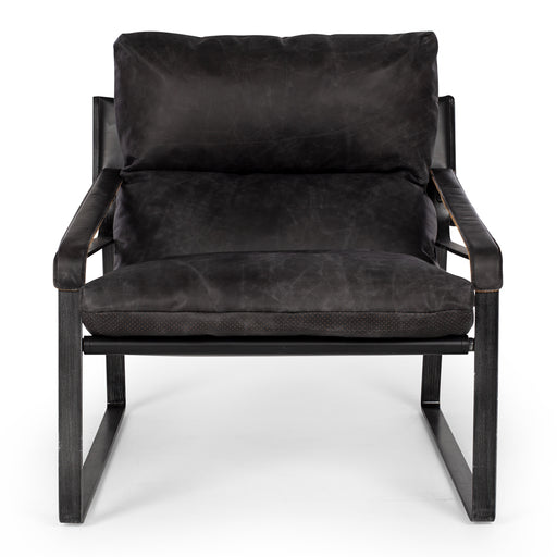 Bronx Leather Armchair | Black - Home Sweet Whare