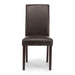 Vienna PU - Dark Brown Chair Dark Leg - Home Sweet Whare