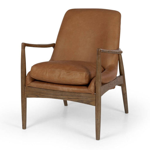 Steiner Cognac Leather Armchair - Home Sweet Whare