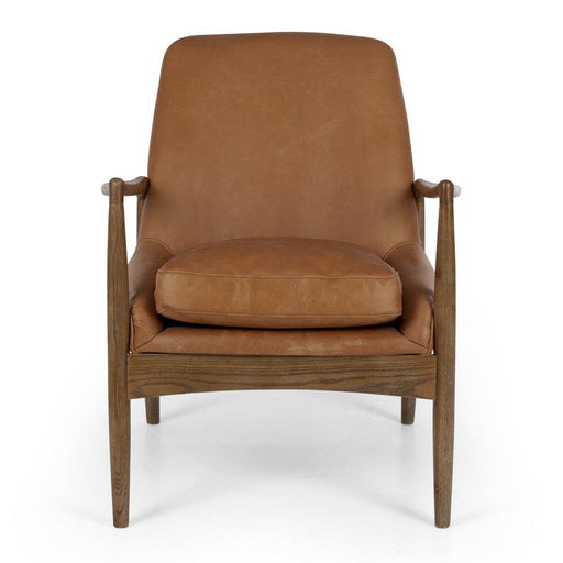 Steiner Cognac Leather Armchair - Home Sweet Whare