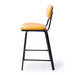 The Datsun retro styled barstool finished in camel yellow