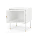Dawn Bedside (White) left opening - Home Sweet Whare