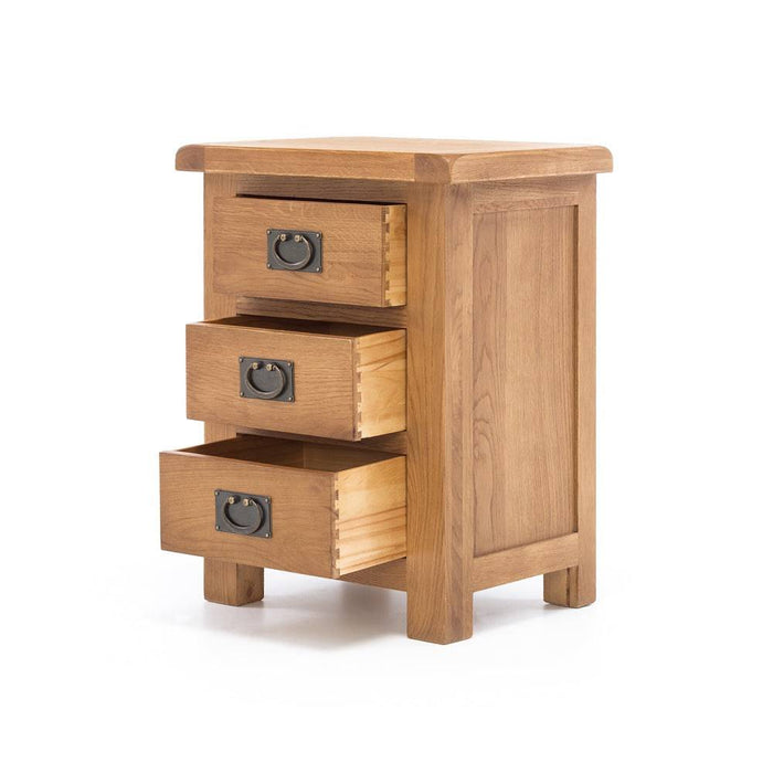 Salisbury Bedside Cabinet 3 drawer - Home Sweet Whare