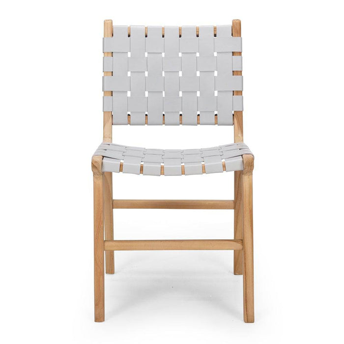 Indo Woven Dining Chair | Duck Egg - Home Sweet Whare