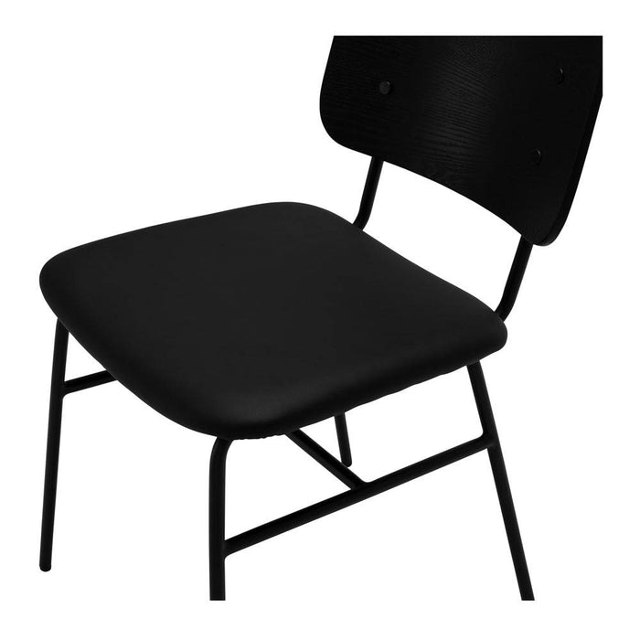 Lukas Chair Black Panel - Home Sweet Whare