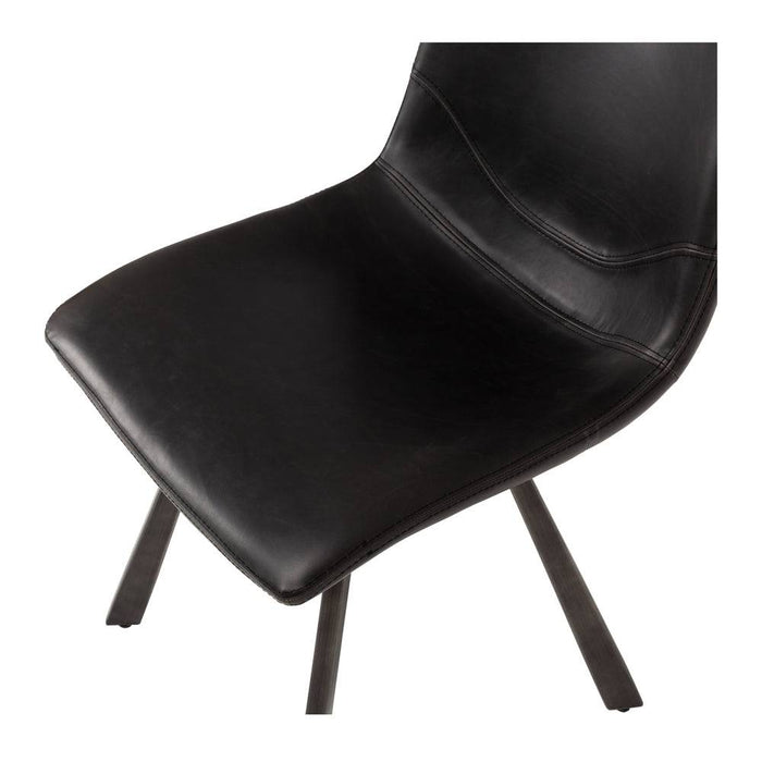 Rustic Chair Vintage Black PU - Home Sweet Whare