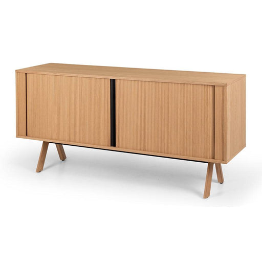 Kyoto  sideboard offers a clean aesthetic with just a hint of drama