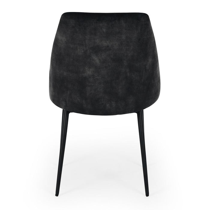Mia Dining Chair | Velvet Anthracite - Home Sweet Whare