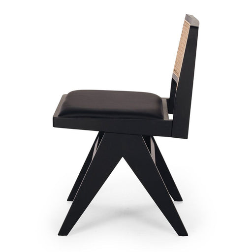 Palma Chair | Black Oak PU Seat - Home Sweet Whare