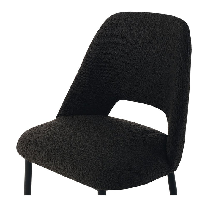 Cinderella Dining Chair | Black Boucle - Home Sweet Whare